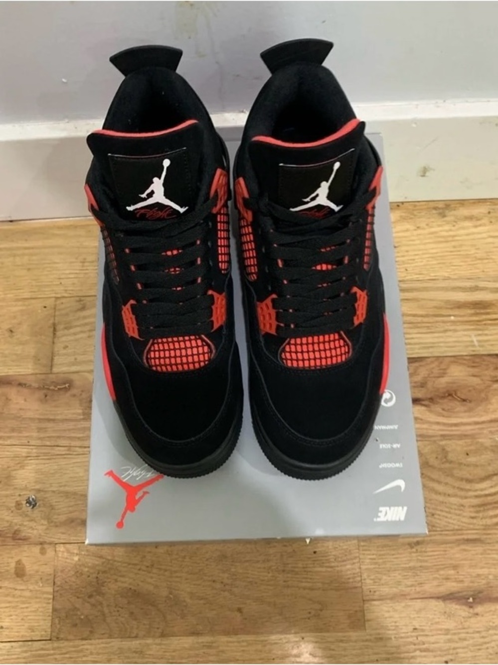 Nike Air Jordan 4s “Red Thunder” Men's Sneakers 9.5